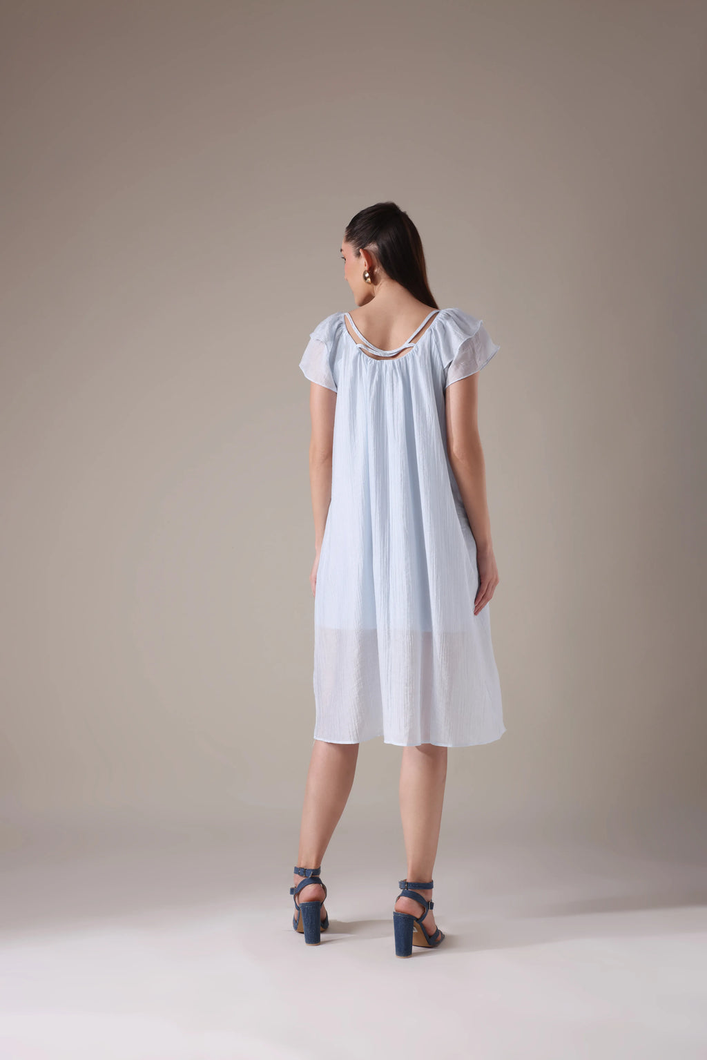 The Seashell-Embellished Gauze Midi