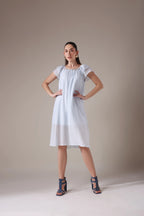 The Seashell-Embellished Gauze Midi
