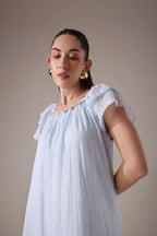 The Seashell-Embellished Gauze Midi