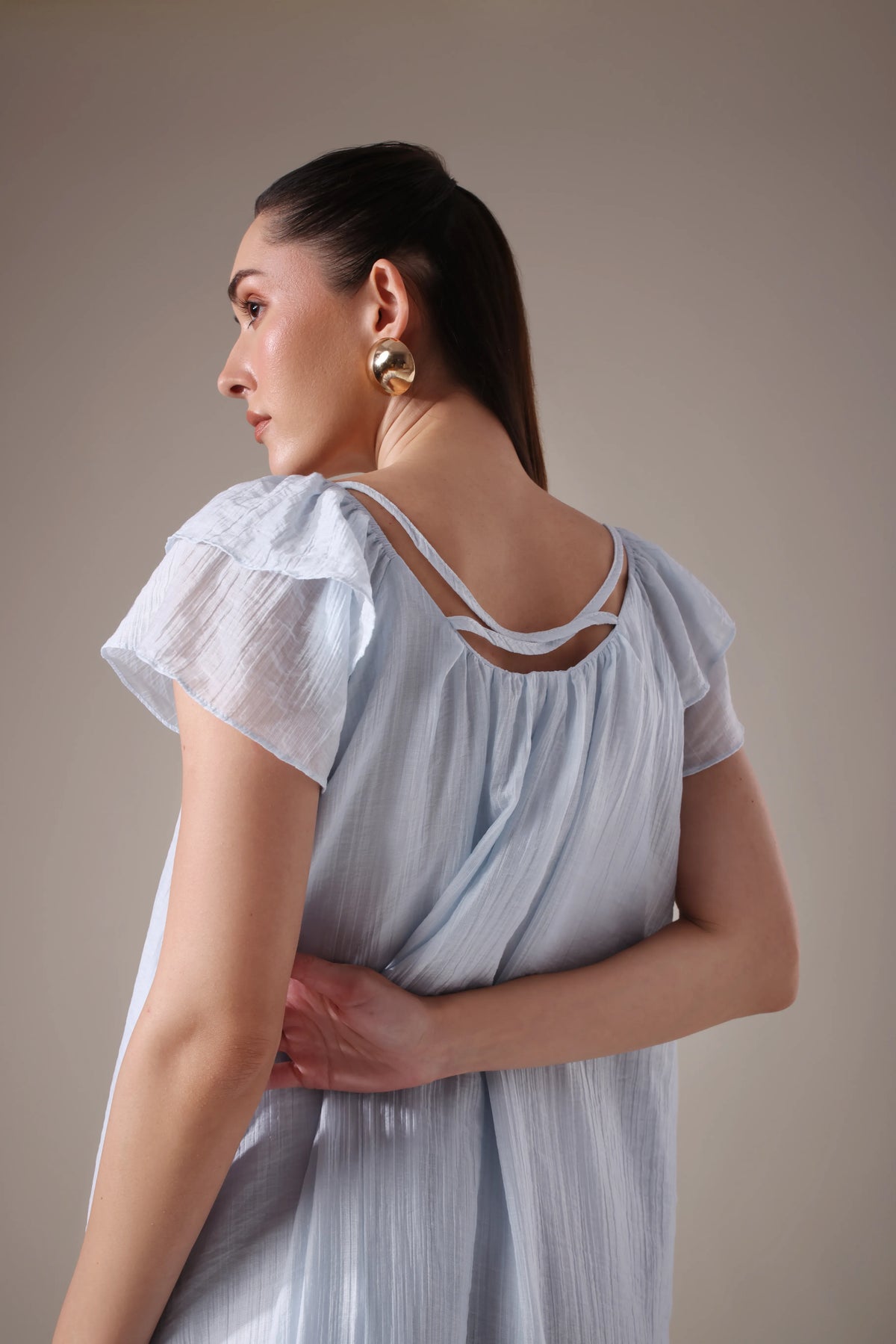 The Seashell-Embellished Gauze Midi