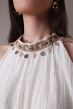 The Alabaster Oasis Tiered Mini Dress