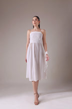 Coquette Dream Seersucker Sundress with Matching Kerchief