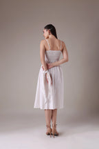 Coquette Dream Seersucker Sundress with Matching Kerchief