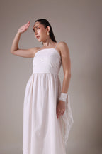 Coquette Dream Seersucker Sundress with Matching Kerchief