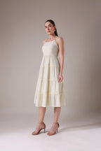 The Heirloom Sunmidi: Smocked Back Tiered Dress