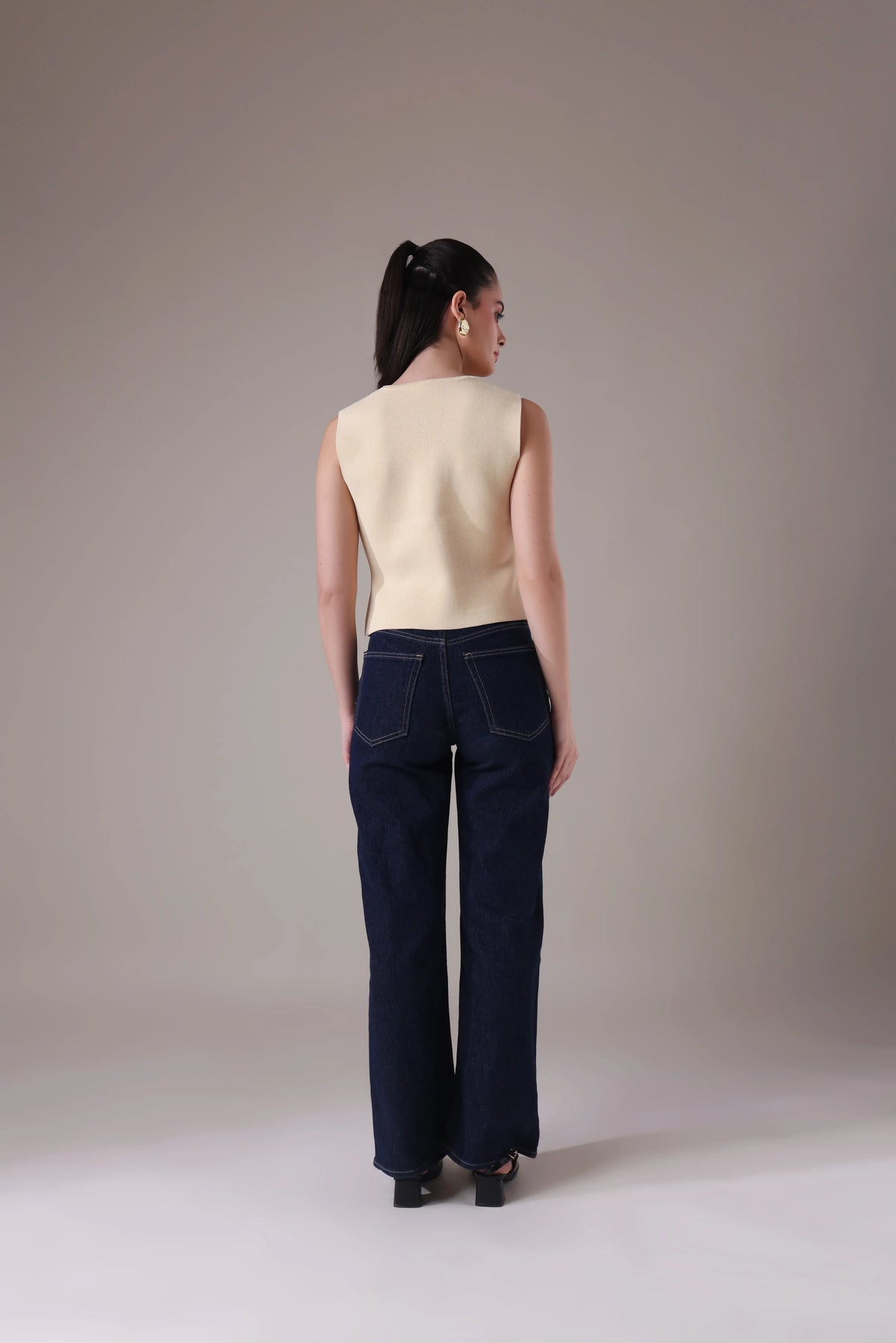 The Elara Asymmetric Sculptural Vest