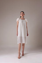 The Seashell-Embellished Gauze Midi
