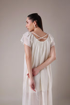 The Seashell-Embellished Gauze Midi