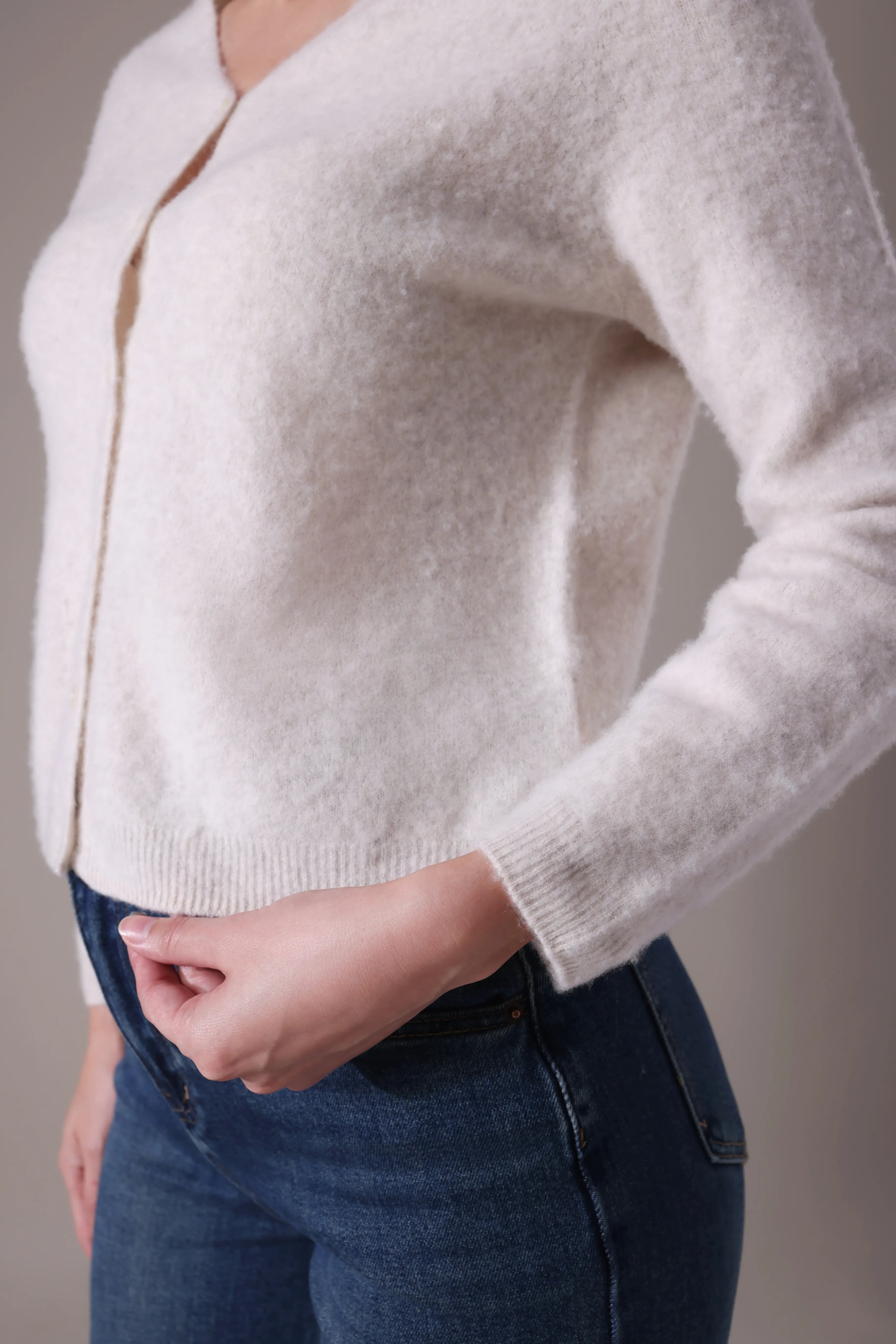 The Aura Cashmere-Wool cardigan