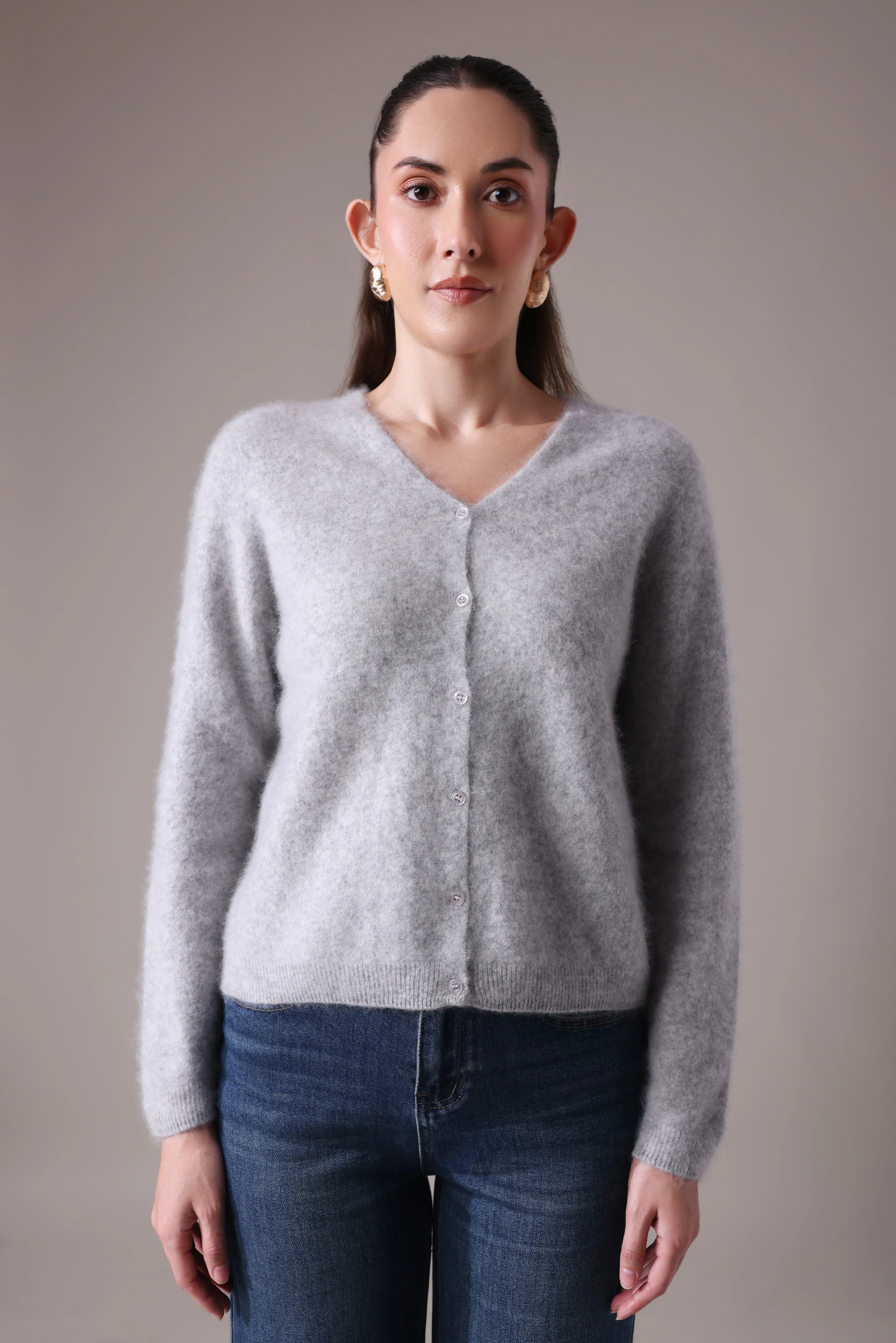 The Aura Cashmere-Wool cardigan