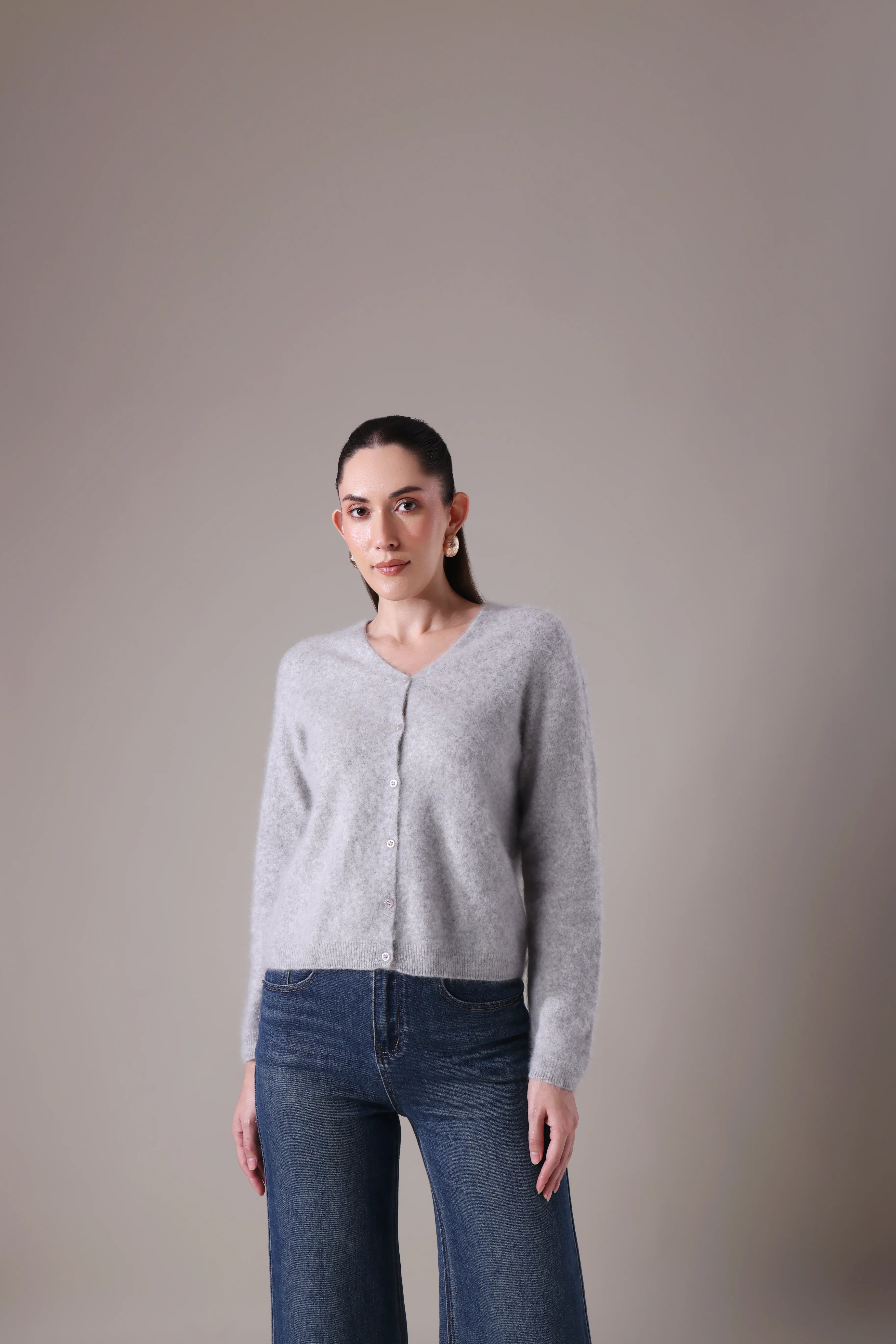 The Aura Cashmere-Wool cardigan