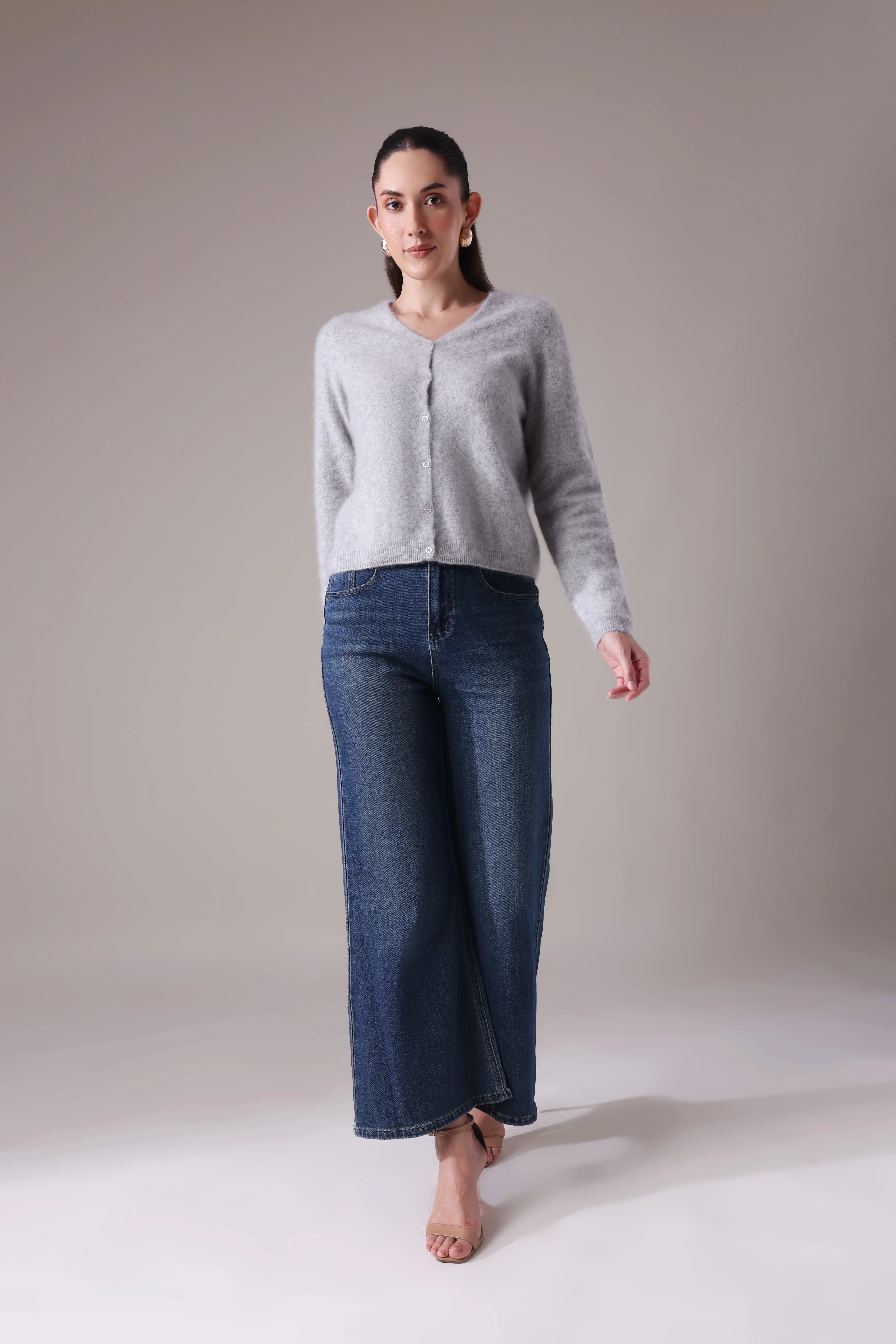 The Aura Cashmere-Wool cardigan
