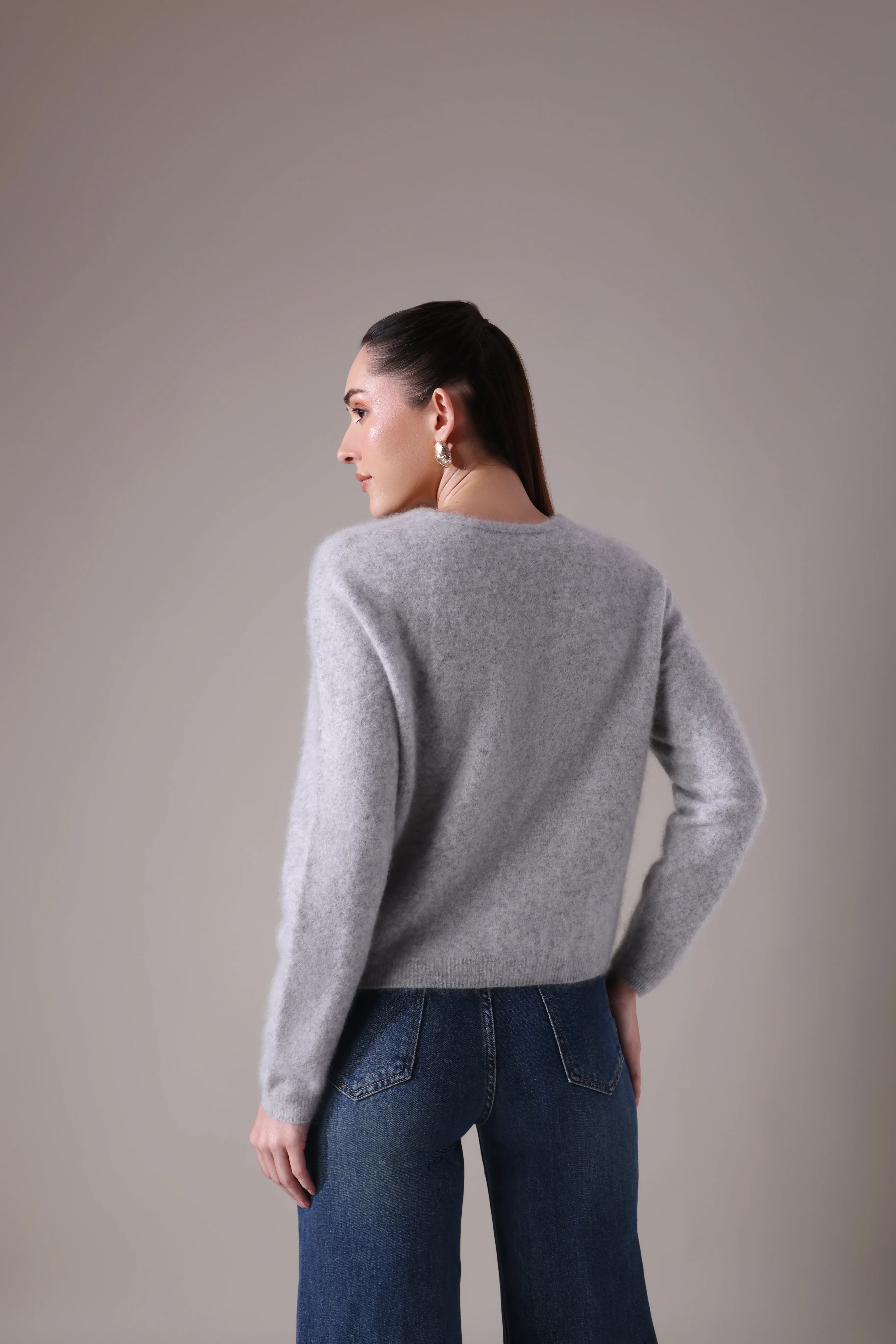 The Aura Cashmere-Wool cardigan
