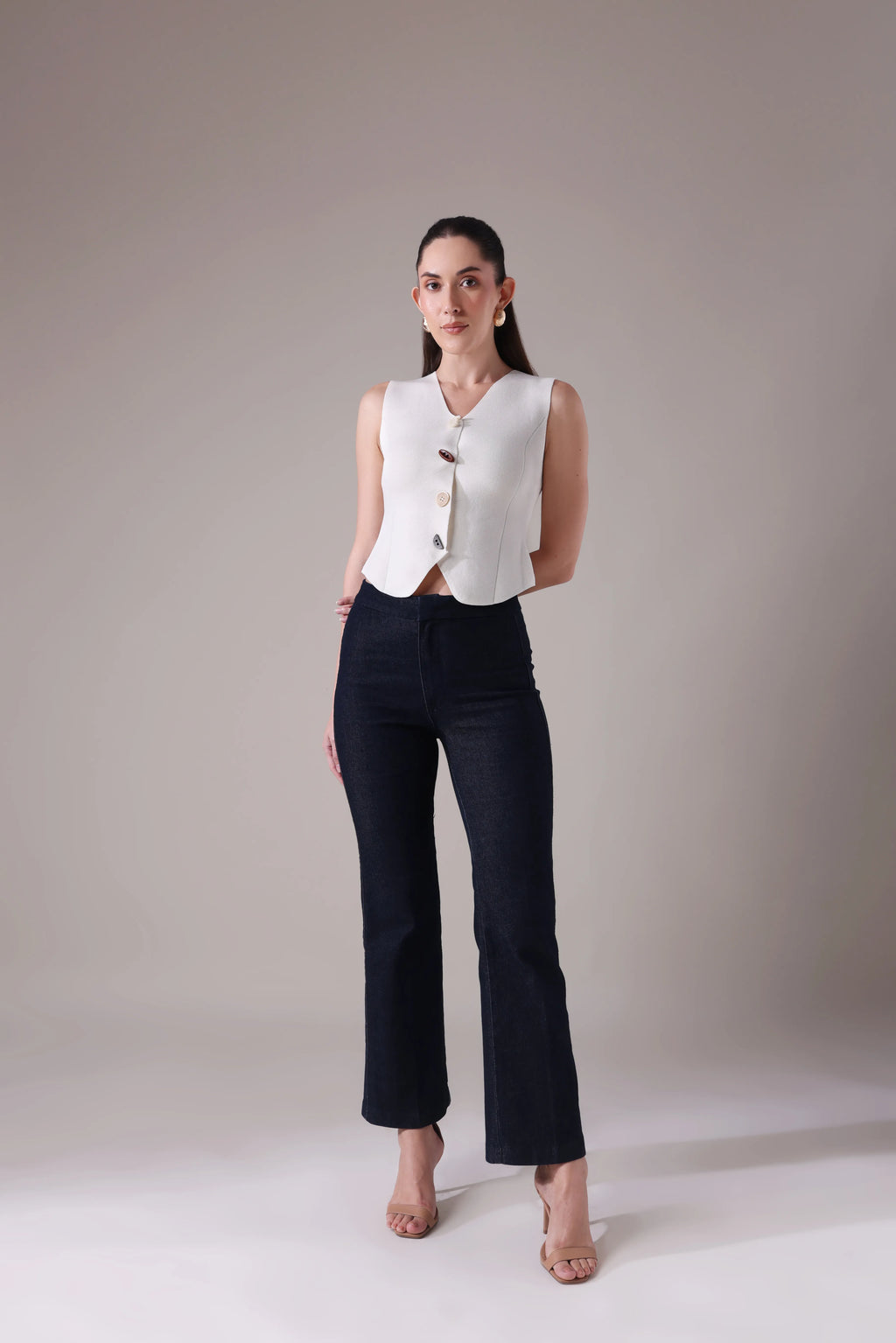 The Elara Asymmetric Sculptural Vest