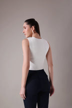 The Elara Asymmetric Sculptural Vest