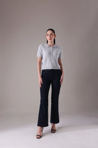 The Solace Angora-Blend Polo Cardigan