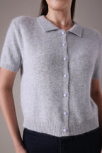 The Solace Angora-Blend Polo Cardigan