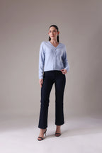 The Aura Cashmere-Wool cardigan