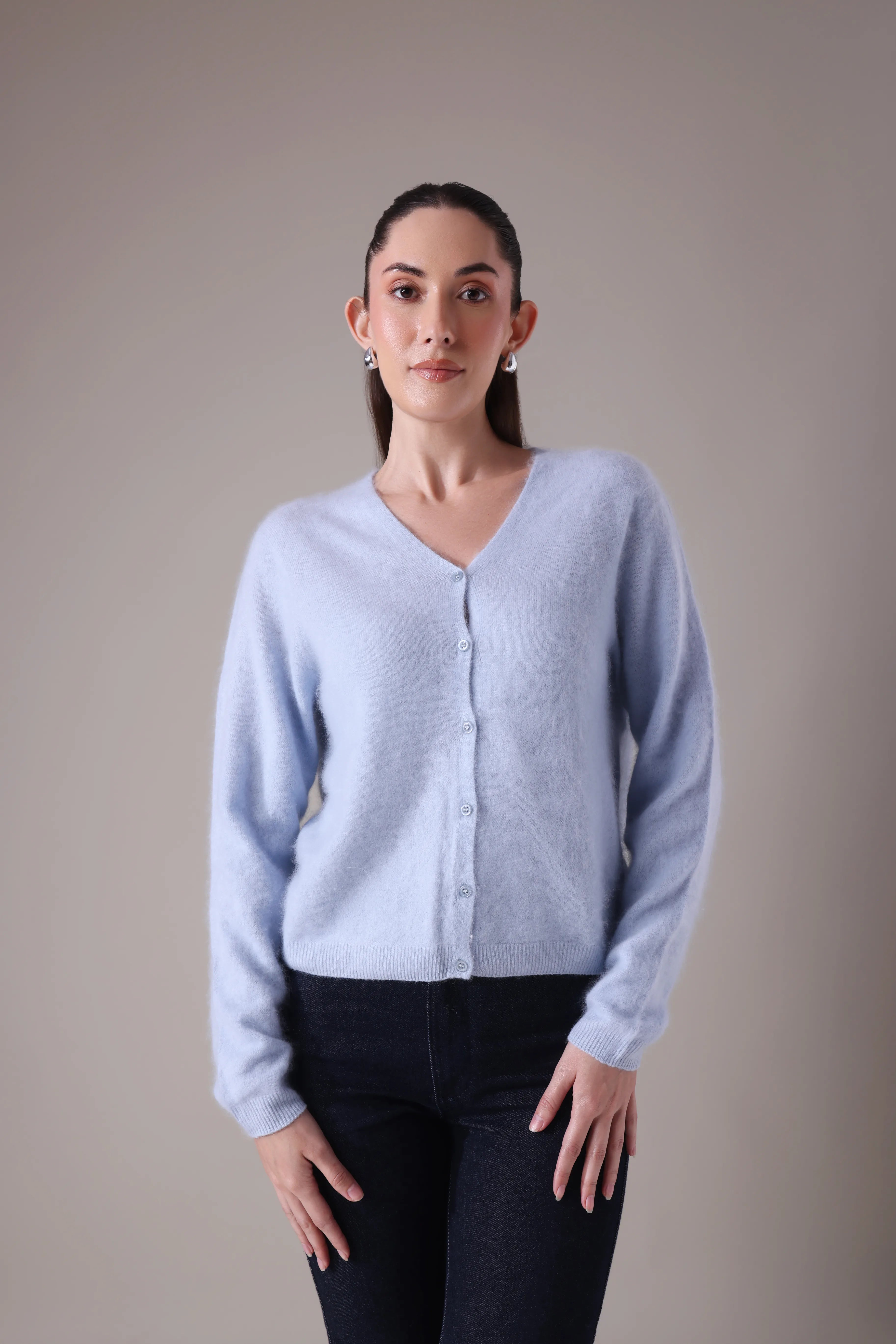 The Aura Cashmere-Wool cardigan
