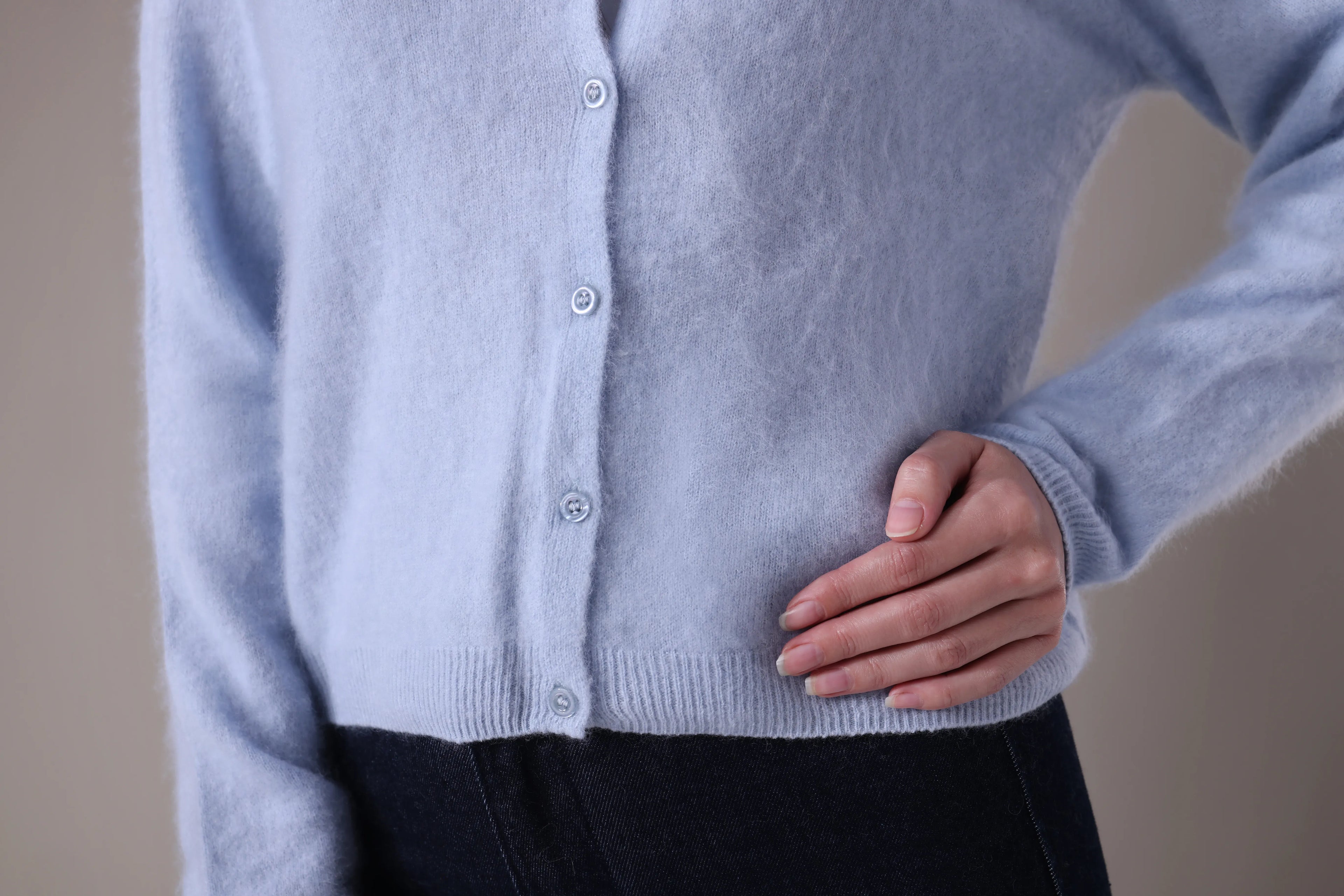 The Aura Cashmere-Wool cardigan