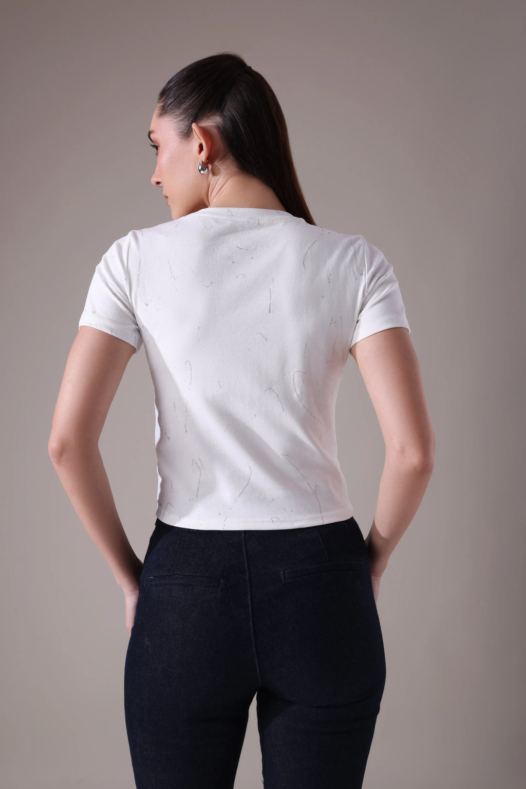 The Marina Embellished Sculpt-Tee
