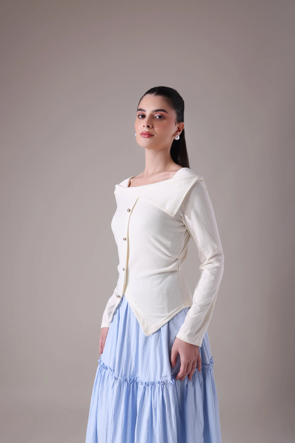 The Asymmetric Knit Bodice