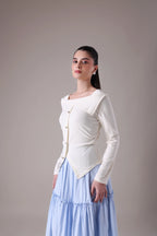 The Asymmetric Knit Bodice