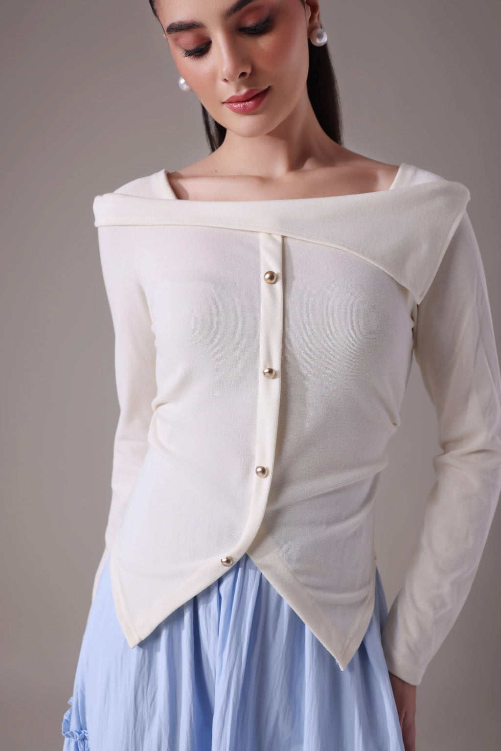 The Asymmetric Knit Bodice