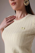 The Primerose Cable-knit top
