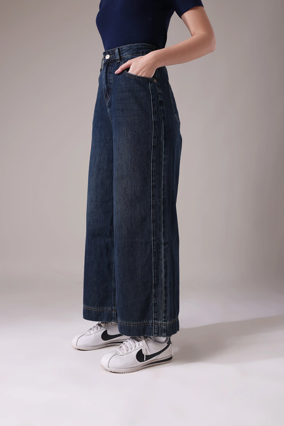 The Rive Gauche Heritage Wide-Leg denim